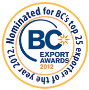 Nominated for BC Expoerter of the year 2012
