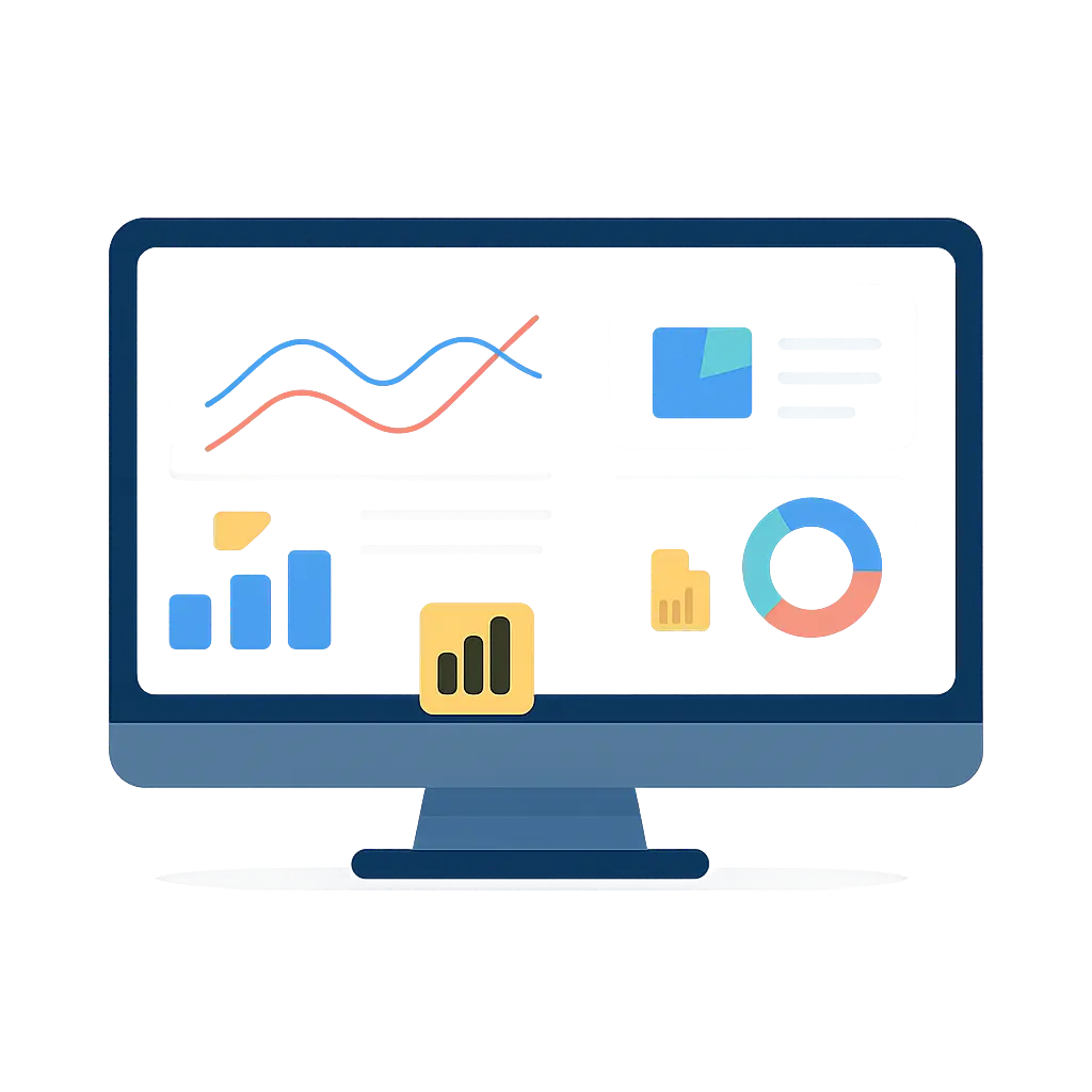 Microsoft Power BI Integration Icon Icon showing integration with Microsoft Power BI for advanced reporting and visual dashboards within CXR Cloud.